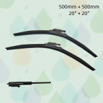 Wiper blades for BMW 1 Series E81 E82 E87 E88 118d 118i 120i 120d 125i 128i 135i 116i (500mm + 500mm) All-Season Auto Windshield