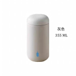 355ML Kaasaskantav Sinine Pudel Fellow V&auml;ike Kohvitass Isoleeritud Roostevabast Terasest Sisemine Kaas Teefilter Reisimiseks ja &Otilde;ues 355ML hall v&auml;rv