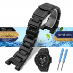 Casio 5480 PRW-7000/7000fc rihma jaoks Kerge Plastikterasest Kellarihm Protrek Mudel terasest komposiit Spordikella rihma tarvikud 7000mm must