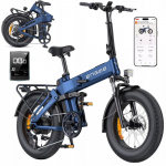 Kokkupandav elektrijalgratas ENGWE ENGINE PRO 3.0 BOOST, 250W mootor, 48V15AH aku, tippkiirus 25km/h, s&otilde;iduulatus 130km, 20*4.0-tollised rehvid sinine