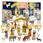 J&otilde;ulude advendikalender sisaldab 24 kingitust, j&otilde;uluarmsaid figuure, nuku advendikalender, j&otilde;ulude loenduskalender &uuml;llatusm&auml;nguasjadega One Size