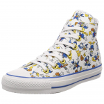 Converse All Star 100 Donald Duck Pt Hi High top Canvas Shoes Unisex White Blue 1CL393 37