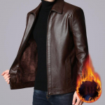 Meeste mantel Meeste vabaaja t&otilde;mblukuga jakid Meeste Uus meeste nahkjakk Kaubam&auml;rk Slim Fit Mootorratta nahkjakid Mehed XL