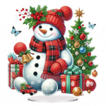 2D tasapinane j&otilde;ulude DIY akr&uuml;&uuml;l lauapealne teemantmaalimine ornamentide komplektid teemantmaalimine lauapealsed kaunistused magamistoa laua kaunistus