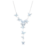 Swarovski Lilia Y-kujuline V&auml;ike Liblika Ripats Imitatsioonikristalliga Roadiumiga Pinnatud Kaelakee Naiste kaelakee Sinine 5662179 Box (Random Color)
