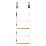 4-astmeline kaasaskantav k&ouml;is-pardale mineku redel Kokkupandav abiredel Paadiredel Ujumisredel t&auml;ispuhutavale paadile s&uuml;stale mootorpaadile kanuule must