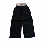 ZYLLO Y2K Retro Dressip&uuml;ksid Kahekordse V&auml;rvliga Tikitud Camouflage Mustriga Laiade S&auml;&auml;ristega P&uuml;ksid Trendikas Vabaaja Streetwear Unisex L&otilde;dvad P&uuml;ksid L must