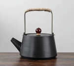 Must keraamika t&otilde;stetala teekann lihtne ahhaat teekomplekt loominguline retro &uuml;he kannu keraamiline kungfu teekomplekt tee valmistamise teekann