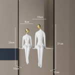 Vaikne abstraktne figuurkuju Loov k&auml;sit&ouml;&ouml;ehe Paariskuju Dekoratiivsed kujukesed Kodu kaunistamise tarvikud