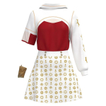 Jame Zombie High School 4 Victor Cosplay Kost&uuml;&uuml;m Halloweeni Lavaesinemise Kost&uuml;&uuml;m Rollim&auml;ngu Cosplay Komplekt Nova Skirt Style Children 150 brown