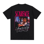 Scarface Film Alati R&auml;&auml;gi T&otilde;tt Isegi Kui Ma Valetan Tony Montana Graafiline T-s&auml;rk Meeste Mood Vintage Punk &Uuml;lesuurusega T-s&auml;rgid S