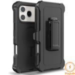 Armor OTT Defender Box Magnetiline telefoni&uuml;mbris IPhone17 Pro Max Air 16 15 14 13 12 jaoks Magsafe jaoks Tugev P&otilde;rutuskindel Klambriga Kate iPhone 14 must