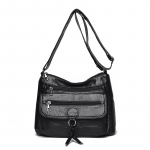 Pehme nahast &uuml;he &otilde;laga crossbody kott keskealistele ja eakatele emadele
