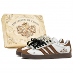 Adidas VL COURT 2.0 Kingikarp, Hazelnut Story Madalad Rula Kingad Unisex Pruun Valge ID6015(Team584--BOX) 38⅔