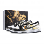 Nike Dunk Kuldne Hobuse Maal Aastad Kulumiskindel Kulumiskindel Madal L&otilde;ige Rula Kingad Unisex Must HF5441-100(Team836-) 42.5