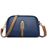 Pehme Nahast Naiste &Otilde;lakott Minimalistlik Daamide K&auml;ekott V&auml;ikesed Crossbody Kotid Naistele 22 &times; 8 &times; 15 cm   sinine