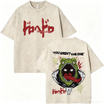 Pestud Vintage Anime Dorohedoro Haru Graafiline T-s&auml;rk Meestele Naistele Gooti Metall Manga Rock T-s&auml;rk Meeste Vabaaja &Uuml;lem&otilde;&otilde;dulised T-s&auml;rgid L beige