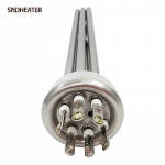SNDHEATER 220V 380V Veek&uuml;tteelement &Auml;&auml;rikuga Ketas 63MM 3 Faasi K&uuml;ttekeha Takistus 6KW 7.5KW 9KW 12KW 15KW Sondiauguga 6KW 260MM