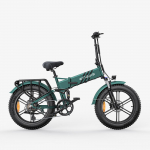 ENGINE PRO 2.0 20-tolline elektrijalgratas, 52V 250W, maksimaalne s&otilde;iduulatus 110 kilomeetrit abirežiimis, maksimaalne kandev&otilde;ime 120 kg. roheline