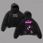 Anime Jujutsu Kaisen Gojo Satoru Lahe Prindiga Kapuutsiga Meeste Naiste Huppar Pesitud Dressipluus Vabaaja Puuvillane Pullover Harajuku T&auml;navamood S black