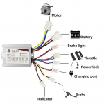 DC harjadega mootori kontroller elektriratta osadele 24V/36V/48V elektriratta harjadega mootori kontroller 250W/350W/500W/800W Other