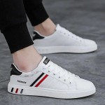 Meeste tossud Vulkaniseeritud jalan&otilde;ud Meeste vabaajajalatsid Kerged Pu-nahast hingavad kingad Meeste lamedad tennised Zapatillas Hombre 39