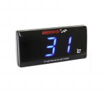 KOSO Slimline Vee temperatuuri n&auml;idik LED-ekraan 10 mm keermega andur Veek&uuml;lmutusega mootorile JOG WISP RSZ Red front display