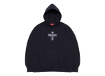 Supreme Cross Kasti logoga kapuutsiga pusas&auml;rk Sinine M black