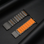 Titaanist Fluoroelastomeerist Rihm Apple Watch Ultra 3 2 1 49mm 46mm 45mm 44mm jaoks Magnetiline Rihm Iwatch Series 11 10 9 8 7 SE 3 jaoks 44mm 45mm&L(175mm) black