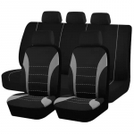 Istmekatted 9 tk Komplekt Auto Padi Autotarvikud Istmekaitse Viiekohaline Universaalne Must Hall Sinine Punane Grey (5 seat)