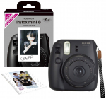 FUJIFILM Instax Mini 8 kiirkaamera koos originaalse k&auml;epaelaga Must MINI 8 MUST, (INS N) must