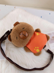 Uus armas kapibaara pehmed &otilde;lakotid Kawaii kapibaara &uuml;hes &otilde;las kantav kott T&uuml;drukute vabaaja crossbody kott naistele Kingitused