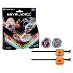 Beyblade X Jurassic Worldi koost&ouml;&ouml; Spinosaurus vs Quetzalcoatlus Mitmepakend Takara Tomy 2 tippu, k&auml;ivitajad, lahingutippude m&auml;ng, dinosaurusm&auml;nguasi Sobiv