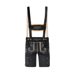 Meeste saksa baieri Oktoberfest Lederhosen koos traksidega XXL must