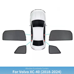 Kohandatud p&auml;ikesevari Volvo XC40 2018-2024 k&uuml;lgaknale, v&otilde;rkprivaatsuskate 4PCS Rear Windows must