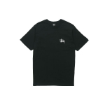 Stussy Klassikaline Basic Tr&uuml;kitud L&uuml;hikeste Varrukatega T-s&auml;rk Unisex Topp Must 1904257-1 XL