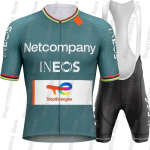 Netcompany-Ineos Team Jalgrattas&auml;rgi Komplekt Tour De Italy Jalgratta Hall Riietus Jalgrattas&auml;rgid &Uuml;likond Jalgratta P&uuml;ksid Maillot XL