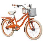 Huffy Deluxe 20 linnaratas lastele + esikorv ja tagumine pakiraam - Oranž