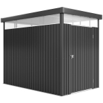 5,3 x 8,5 jalga tsingitud terasest aiamaja, metallist aiamaja katuseakende, lekkiaukude ja lukustatava laia uksega v&auml;listingimustes terrassil t&ouml;&ouml;riistade hoiustamiseks 259 x 162 x 201 cm