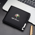 2026 Kuuma Alfa Romeo Auto Rahakott Meeste Hoiustamiskott Kaardihoidjaga Juhiluba Alfa Romeo GT Stelvio F1 Brera Volante Tonale Glor WL3 jaoks black