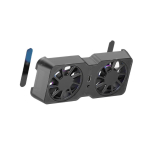 Magnetiline jahutusventilaatoriga dokk XBOX ALLY X/Steam Deck/Legion Go jaoks 4000/5000/6000 RPM Reguleeritav 45mm Topeltventilaatorid 10-16CFM &Otilde;huvool gray