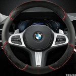 Nahast autojuhtratta kate BMW 1 2 3 4 5 seeriale F40 G20 G26 G01 G02 G05 G06 G07 X1 X3 X4 X5 X6 X7 2011 - 2025 gray