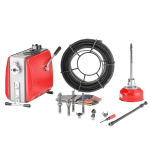 VEVOR Kanalisatsioonipuhastusmasin, 500W 1400 RPM Elektriline Toru Kanalisatsioonipuhastusmasin Kanalisatsioonimadu 20m x 16mm-ga 37 x 16.5 x 33.5 cm