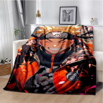 3D N-Naruto Multikas Anime I-Itachi Flanellist Tekk Pehme Soe Visketekk Magamistoa elutoa Voodi Reisi Telkimine Piknik Lapsed 100cm x 150cm