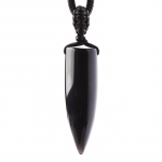 Mustast Obsidiaanist Looduskivist ripats Kristallist samba kaelakee Lucky Evil Spirits Transpordiehted
