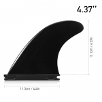 Future Tri Fin 4,37-tollise surfi kolme uime komplekti lainelaua uimed FCS Future Fin Thruster 3 komplekti must