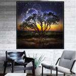Teemantv&auml;rvimiskomplekt 3D ristpistega valguspuu teemanttikandid Teemantmosaiigiga k&auml;sit&ouml;&ouml; 30x30CM