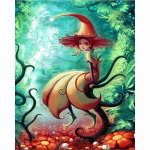 5D DIY Teemantmaal Ristpistes Metsn&otilde;ia &Uuml;mmargune Teemanttikandid Klassikaline stiil Rhinestone 20X30CM