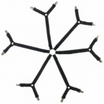 6-k&uuml;ljelised voodilinad, pandlad, libisemiskindlad rihmad, madratsiklambrid, elastsed kinnitusrihmade haaratsid Black