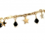 Les Tr&eacute;sors De Lily [B9454] - Bracelet Plaqu&eacute; Or 'Salsa' Noir Dor&eacute; kuld